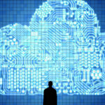 3d rendering circuit cloud on tablet for cloud computing technology