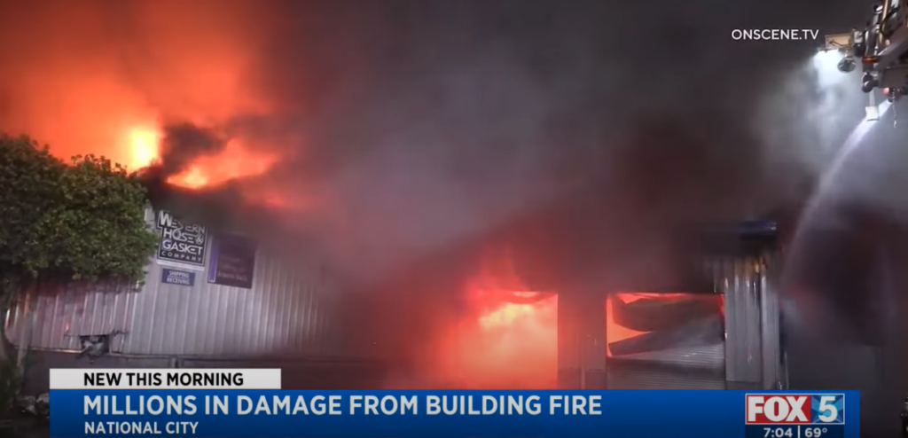 A 3-alarm fire late Monday night destroyed the Commerce City, California, warehouse of Western Hose & Gasket, a WestFlex company.