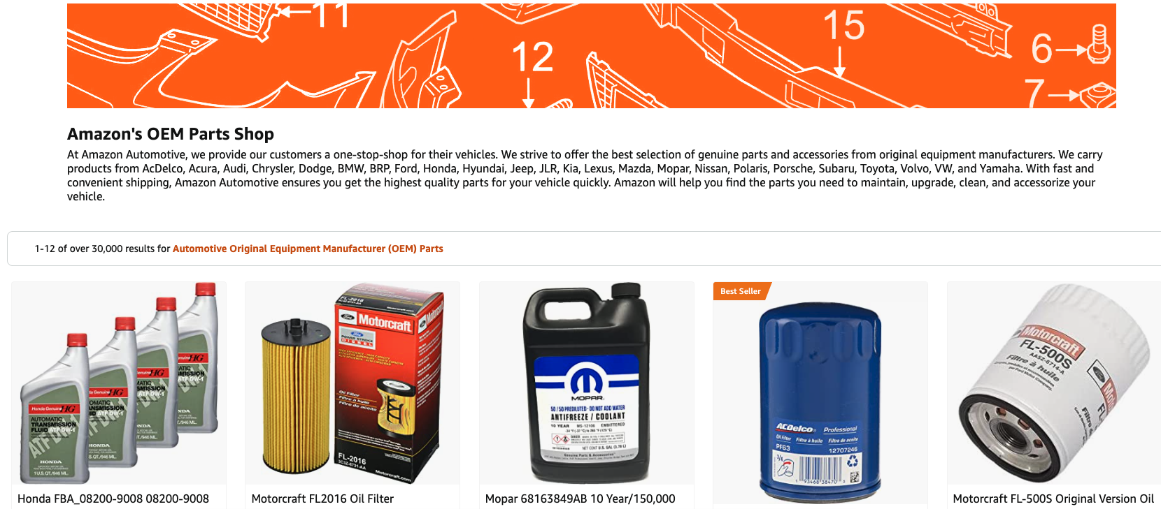 Amazon Launches OEM Auto Parts Store Modern Distribution Management