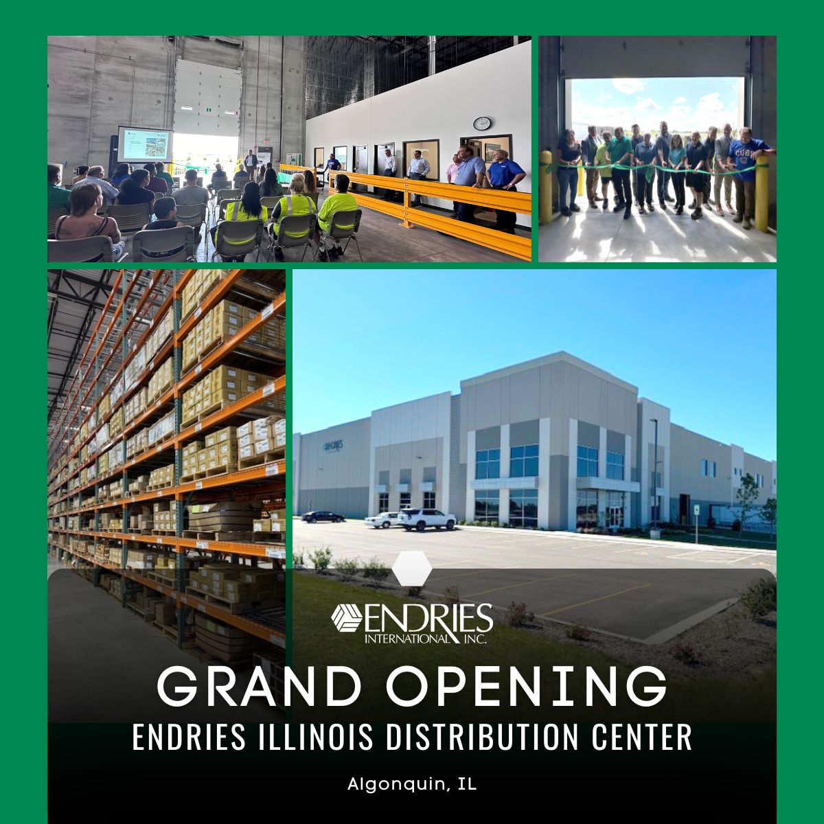 Endries opens new DC in Northern Illinois