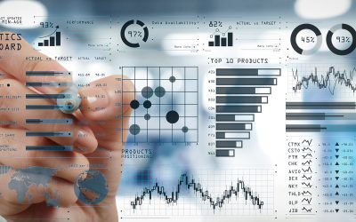 Intelligence (BI) and business analytics (BA) with key performance indicators (KPI) dashboard concept.business documents on office table with smart phone and digital tablet and graph on wide screen computer.