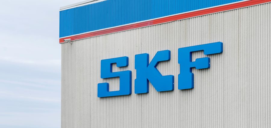 Toronto, Canada - June 16, 2019: Sign of SKF Canada on the build