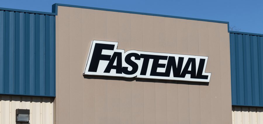 Michigan City - Circa April 2021: Fastenal industrial products and services distributor. Fastenal resells industrial, safety, and construction supplies.