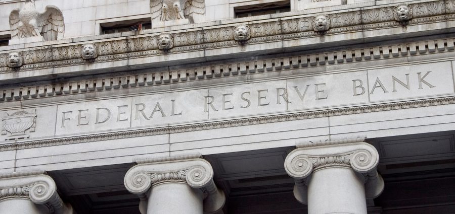 The facade of the Federal Reserve Bank.