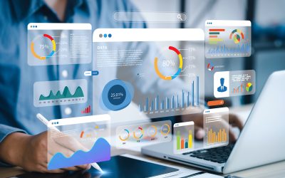 👔
An analyst uses a computer and dashboard for data business analysis and Data Management System with KPI and metrics connected to the database for technology finance, operations, sales, marketing