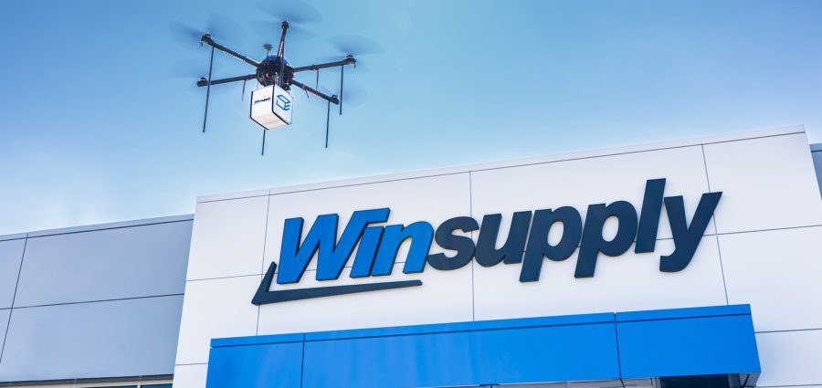 Construction materials provider Winsupply has announced its plan to offer drone delivery, according to a company news release.