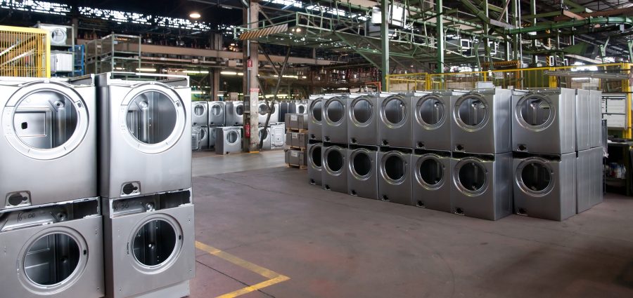 Factory: washing machine production