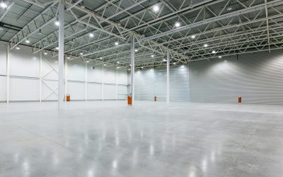 Interior of empty warehouse