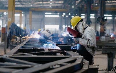 worker working in factory