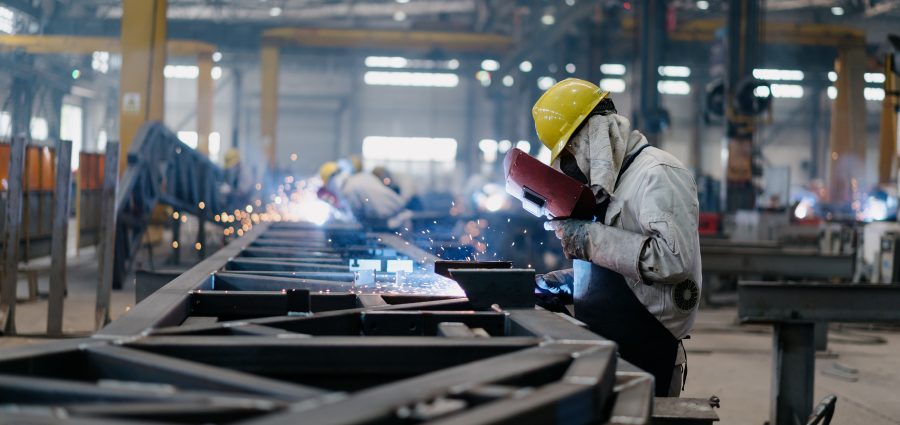 worker working in factory