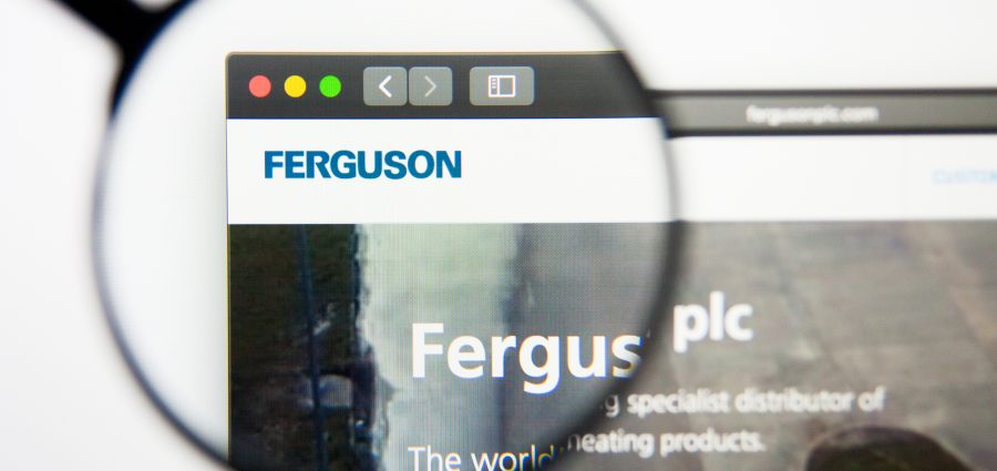 Los Angeles, California, USA - 5 March 2019: Ferguson website homepage. Ferguson logo visible on screen, Illustrative Editorial