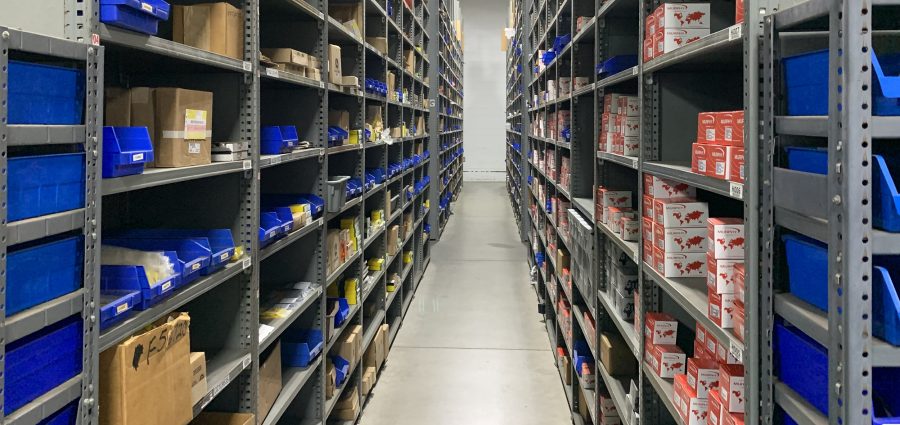 Warehouse shelves asf