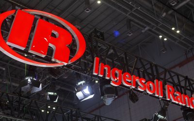 SHANGHAI, CHINA- NOV. 6, 2022: Ingersoll Rand sign is seen during the fifth China International Import Expo (CIIE).