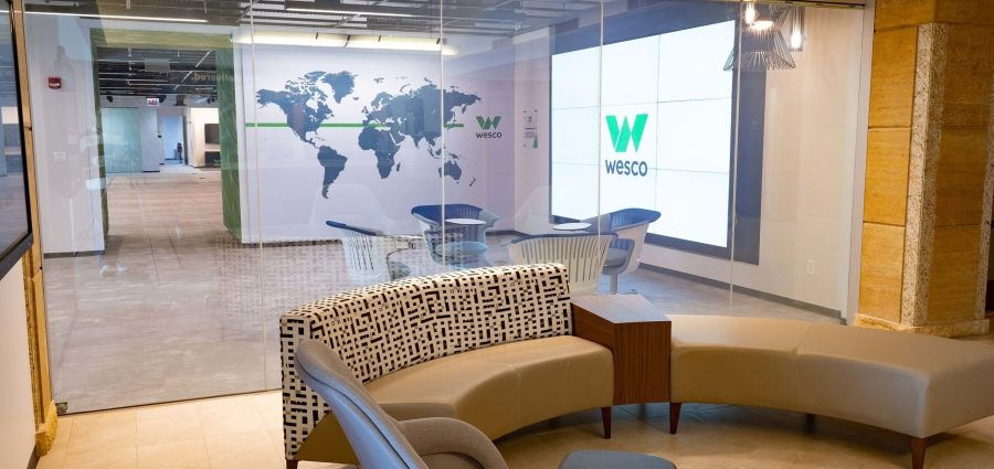 Collaboration space at Wesco's Innovation Center in Glenview, IL.