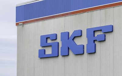 SKF building logo sign