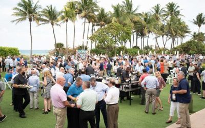 NAHAD 2022 attendees mingle on the Ocean Lawn of The Fontainbleau Luxury Hotel and Resort in Miami Beach.
Credit: NAHAD