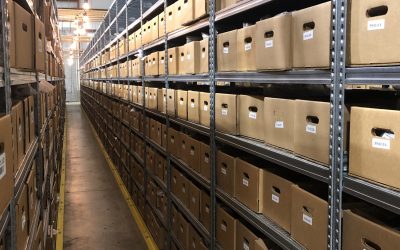 boxes on shelves in the anyseals warehouse